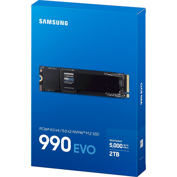 SSD диск SAMSUNG 990 EVO 2TB M.2 NVMe (MZ-V9E2T0B)