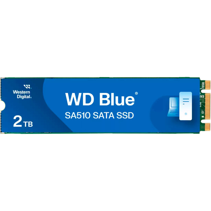 SSD диск WD Blue SA510 2TB M.2 SATA (WDS200T3B0B)