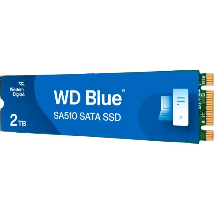 SSD диск WD Blue SA510 2TB M.2 SATA (WDS200T3B0B)