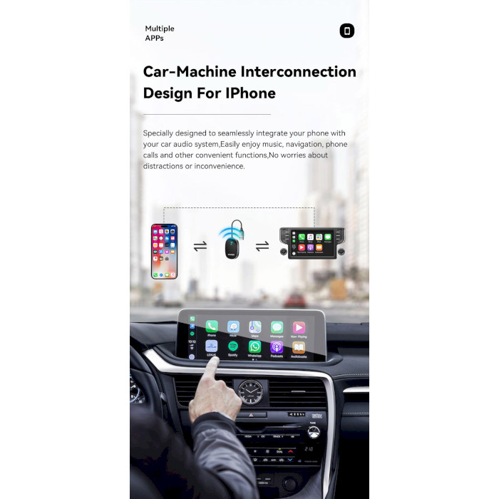 Беспроводной модуль ESSAGER Zhilian Wireless CarPlay (ECP-ZL0G-Z)