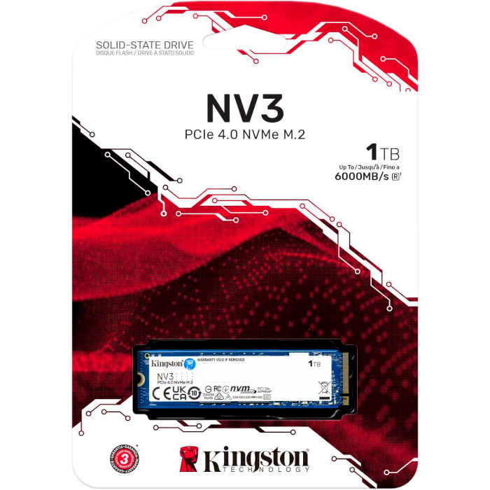 SSD диск KINGSTON NV3 1TB M.2 NVMe (SNV3S/1000G)