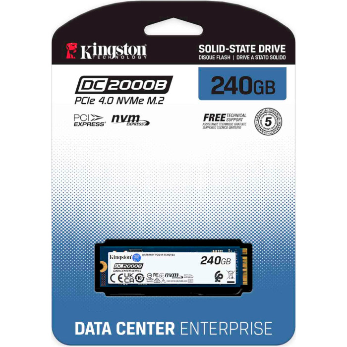 SSD диск KINGSTON DC2000B 240GB M.2 NVMe (SEDC2000BM8/240G)