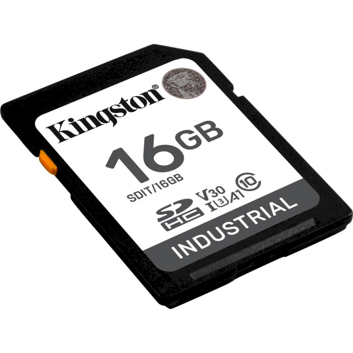 Карта пам'яті KINGSTON microSDHC Industrial 16GB UHS-I U3 V30 A1 Class 10 (SDIT/16GB)