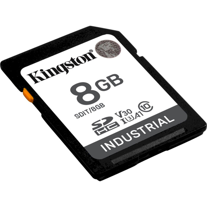 Карта пам'яті KINGSTON microSDHC Industrial 8GB UHS-I U3 V30 A1 Class 10 (SDIT/8GB)