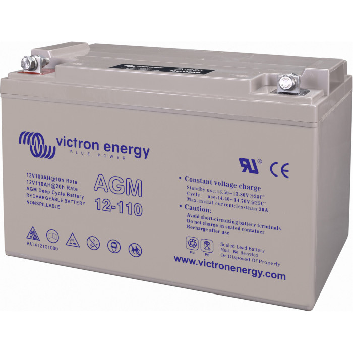 Акумуляторна батарея VICTRON ENERGY Deep Cycle AGM 12V/110Ah (12В, 110Агод) (BAT412101084)