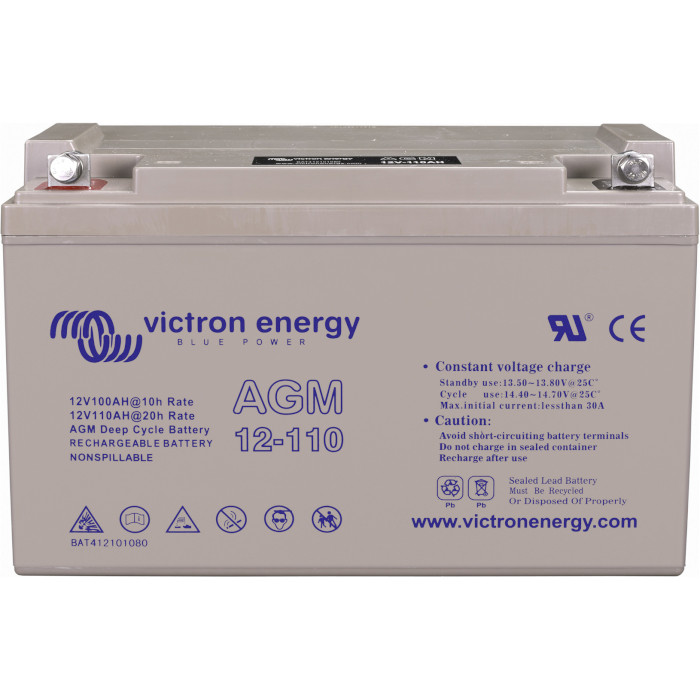 Акумуляторна батарея VICTRON ENERGY Deep Cycle AGM 12V/110Ah (12В, 110Агод) (BAT412101084)