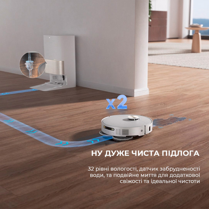 Робот-пилосос DREAME X40 Ultra White