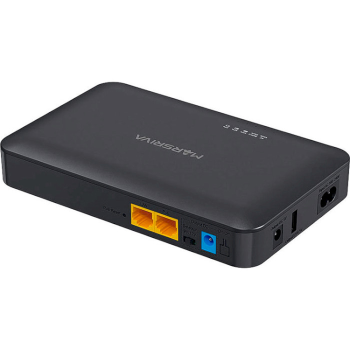 ДБЖ для роутера MARSRIVA KP2 Plus 2xDC+PoE24V/0.75A+USB out, 18W 16000mAh Li-Ion