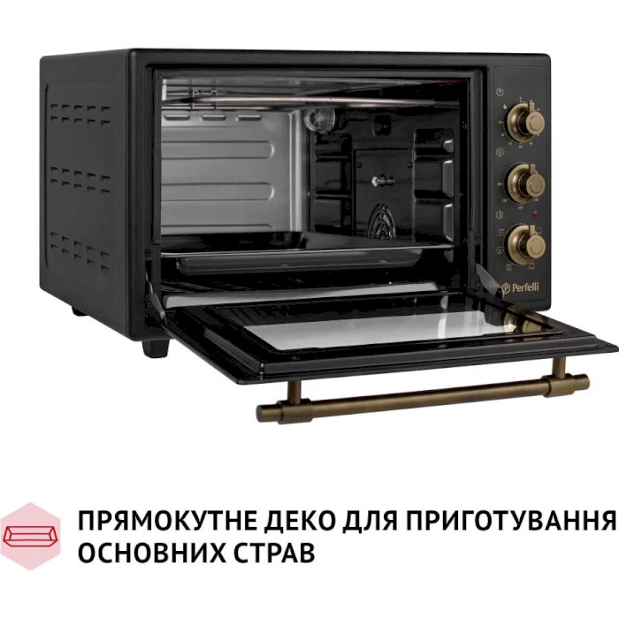 Электропечь PERFELLI Laggio 37 Black Retro