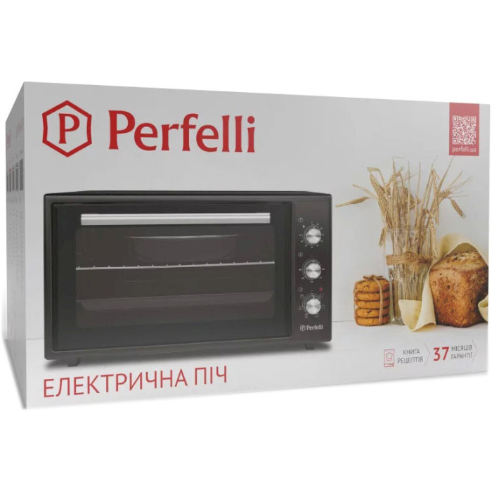 Електропіч PERFELLI Laggio 37 Black Retro