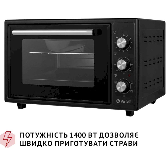 Електропіч PERFELLI Trimo 37 Black