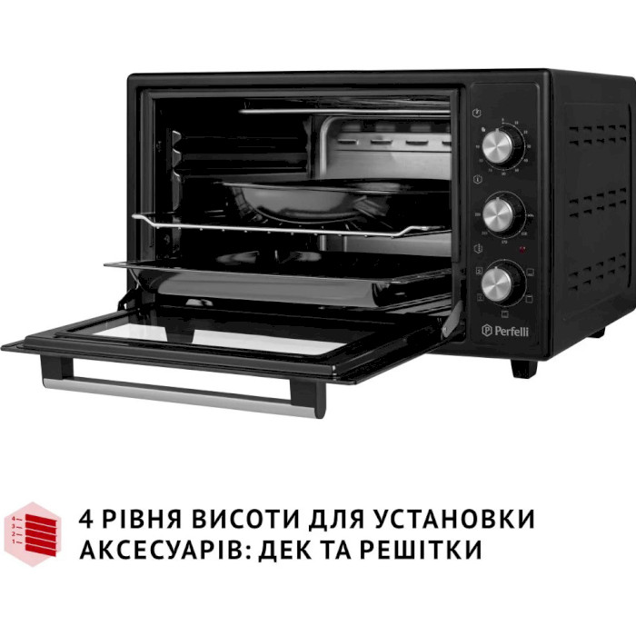 Електропіч PERFELLI Trimo 37 Black