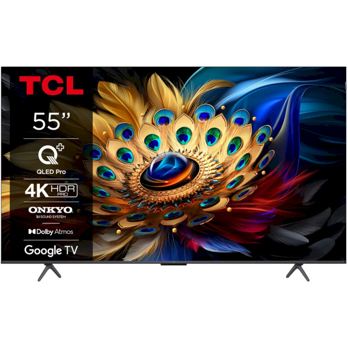 Телевізор TCL 55" QLED 4K 55C655