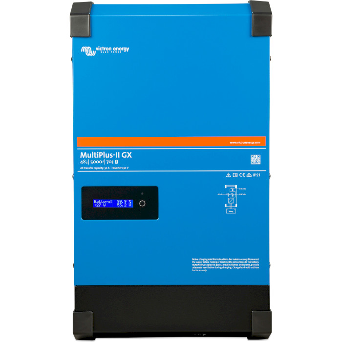 Гібридний сонячний інвертор VICTRON ENERGY MultiPlus II GX 48/5000/70-50 (PMP482506000)