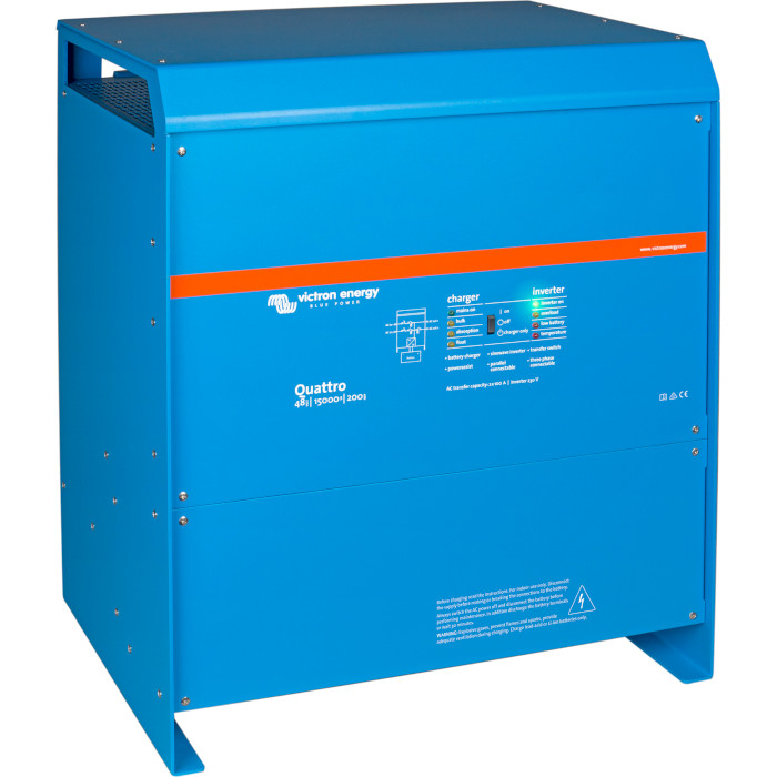 Гібридний сонячний інвертор VICTRON ENERGY Quattro 48/15000/200-100/100 (QUA483150000)