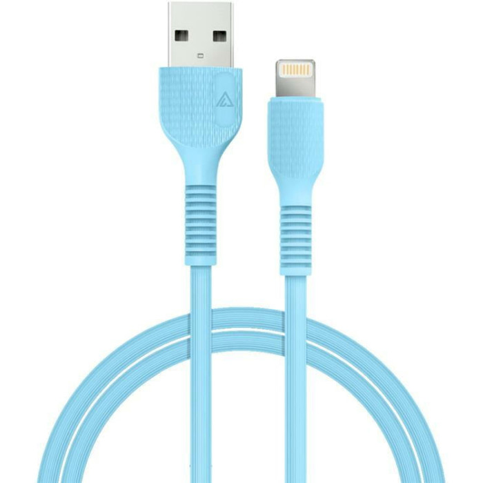 Кабель ACCLAB USB 2.0 AM to Lightning 2.4A 1.2м Blue (1283126518188)