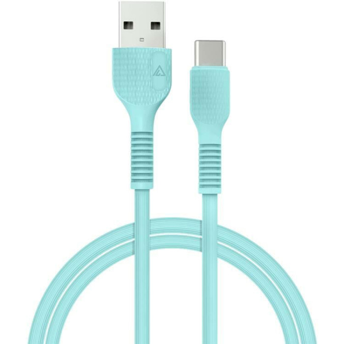 Кабель ACCLAB USB 2.0 AM to Type-C 2.4A 1.2м Mint (1283126518256)