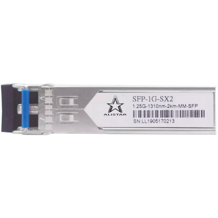 Модуль ALISTAR SFP-1G-SX2 SFP 1.25GbE Tx1310 2km DDM MM LC Duplex