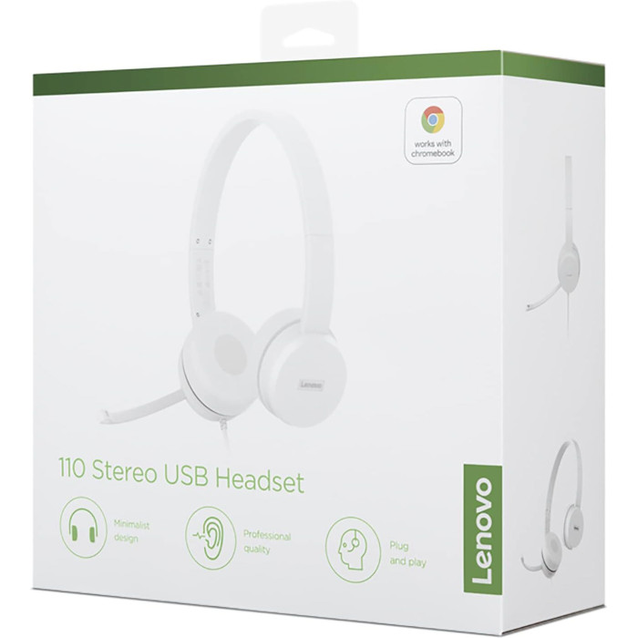 Наушники LENOVO 110 Stereo USB (GXD1E71385)