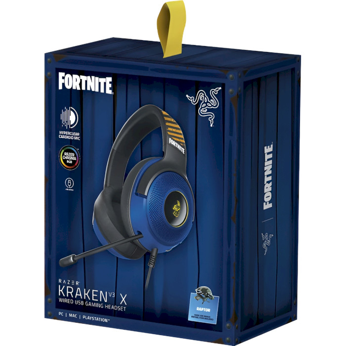 Наушники геймерские RAZER Kraken V3 X Fortnite Edition (RZ04-03750500-R3M1)