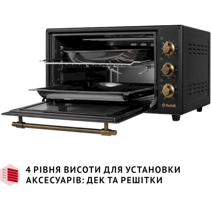 Электропечь PERFELLI Laggio 48 Black Retro