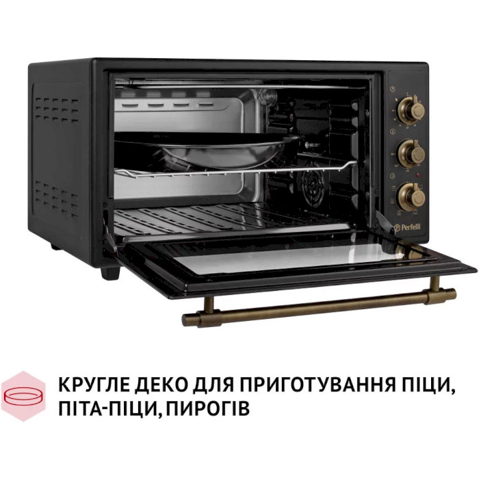 Электропечь PERFELLI Laggio 48 Black Retro