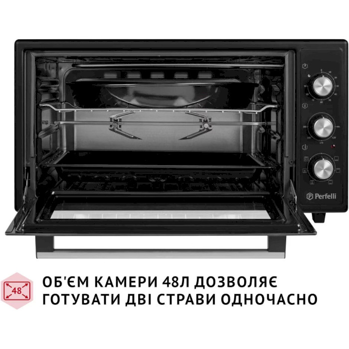 Электропечь PERFELLI Sierra 48 Black