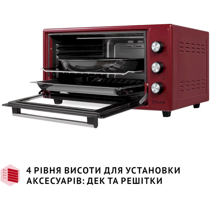 Електропіч PERFELLI Trimo 48 Red