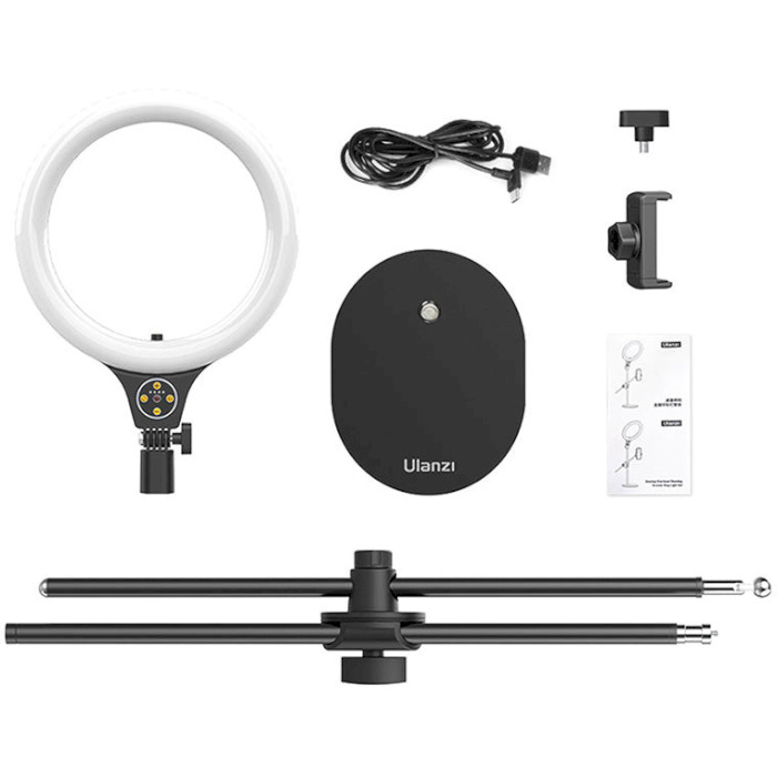 Кільцева LED лампа ULANZI Desktop Overhead Shooting Bracket Ring Light Set (UV-2517)