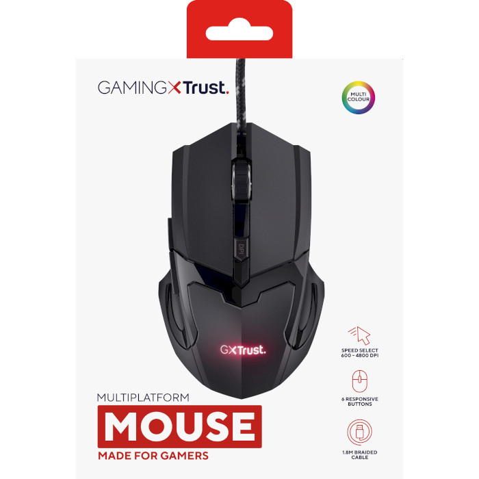 Мышь игровая TRUST Gaming Mouse Black (24749)