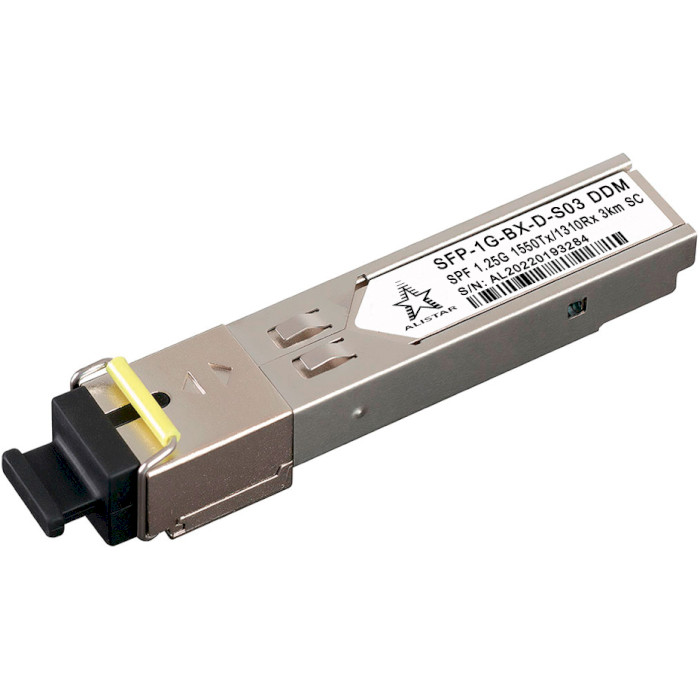 Модуль ALISTAR SFP-1G-BX-D-S03 SFP 1.25GbE Tx1550/Rx1310 3km DDM SM SC