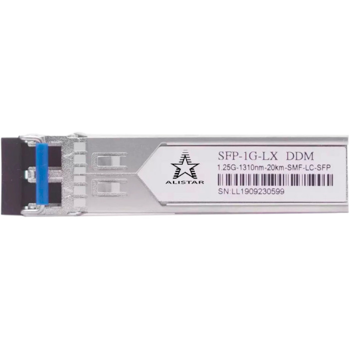 Модуль ALISTAR SFP-1G-LX SFP 1.25GbE Tx1310 20km DDM SM LC Duplex