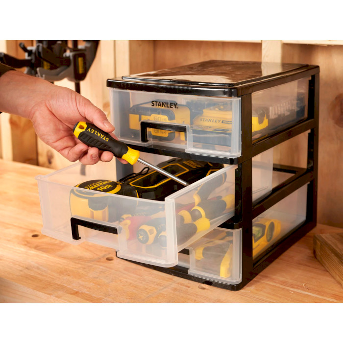 Органайзер вертикальний STANLEY Large 3-Drawer Storage Unit (STST40712-1)