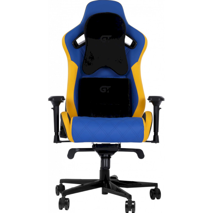 Крісло геймерське GT RACER X-0724 Blue/Yellow