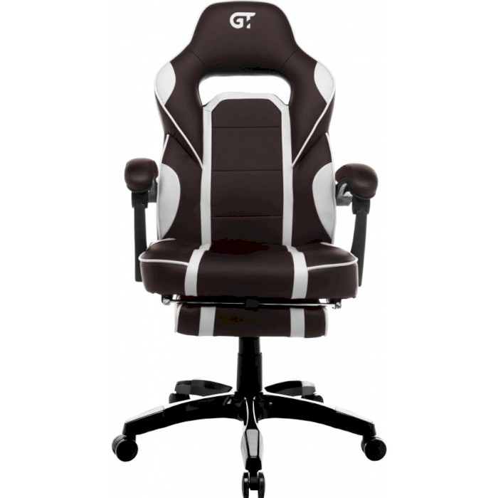 Кресло геймерское GT RACER X-2749-1 Dark Brown/White