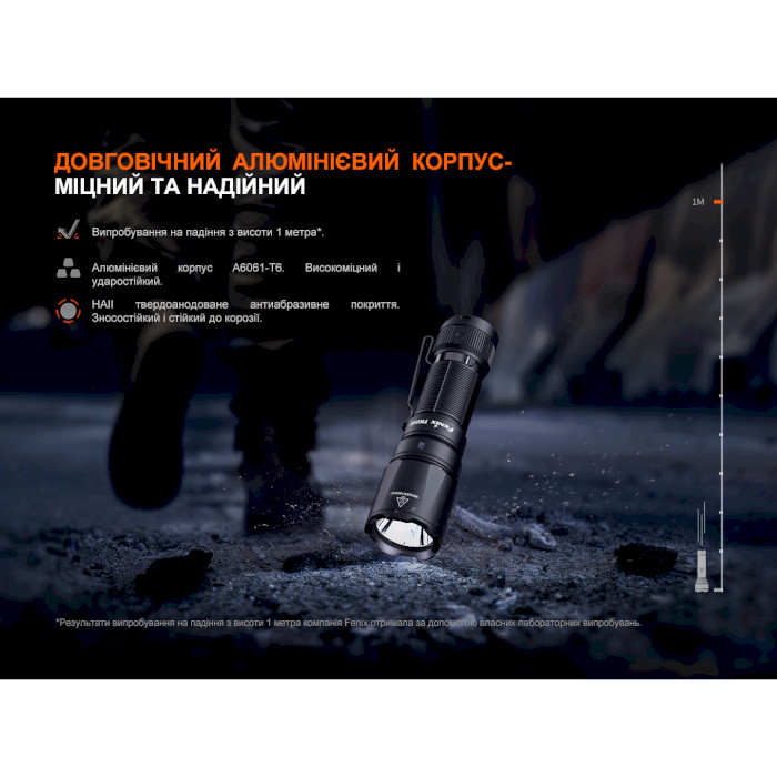 Фонарь тактический FENIX TK05R Black