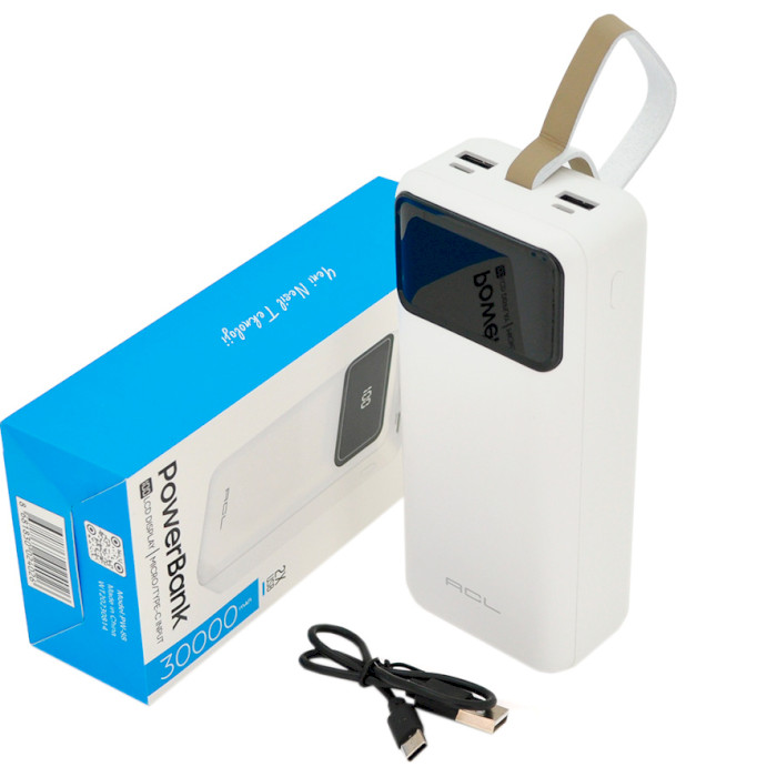 Повербанк ACL PW-88 30000mAh White