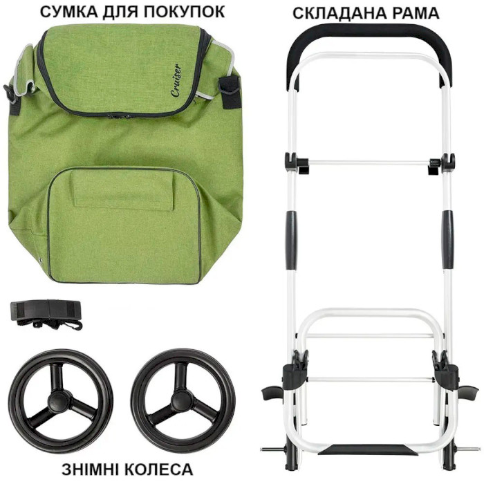 Сумка-тележка SHOPPINGCRUISER Allround 41L Green (650070)