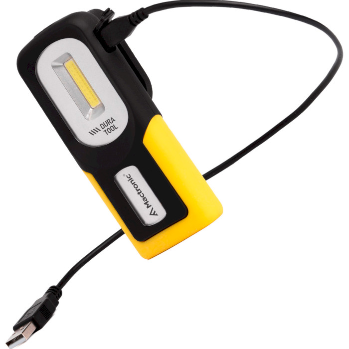 Фонарь мультифункциональный MACTRONIC Dura Tool Rechargeable Micro-USB Black Yellow (PWL0011)