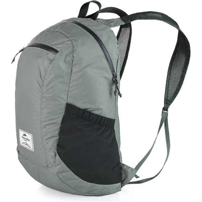 Рюкзак складной NATUREHIKE NH17A012-B Ultralight Silicone Foldable Backpack 18L Gray (6927595718667)