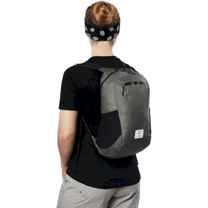 Рюкзак складаний NATUREHIKE NH17A012-B Ultralight Silicone Foldable Backpack 18L Gray (6927595718667)