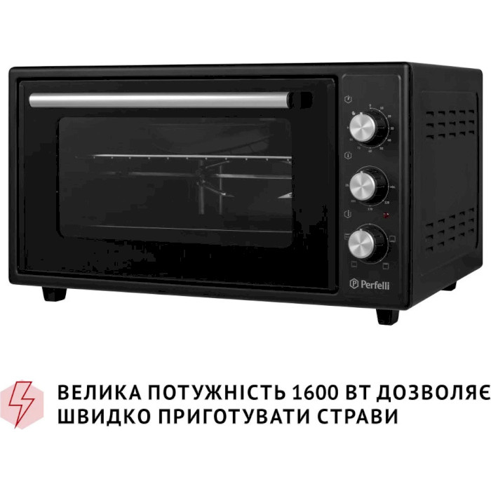 Електропіч PERFELLI Mirage 48 Black