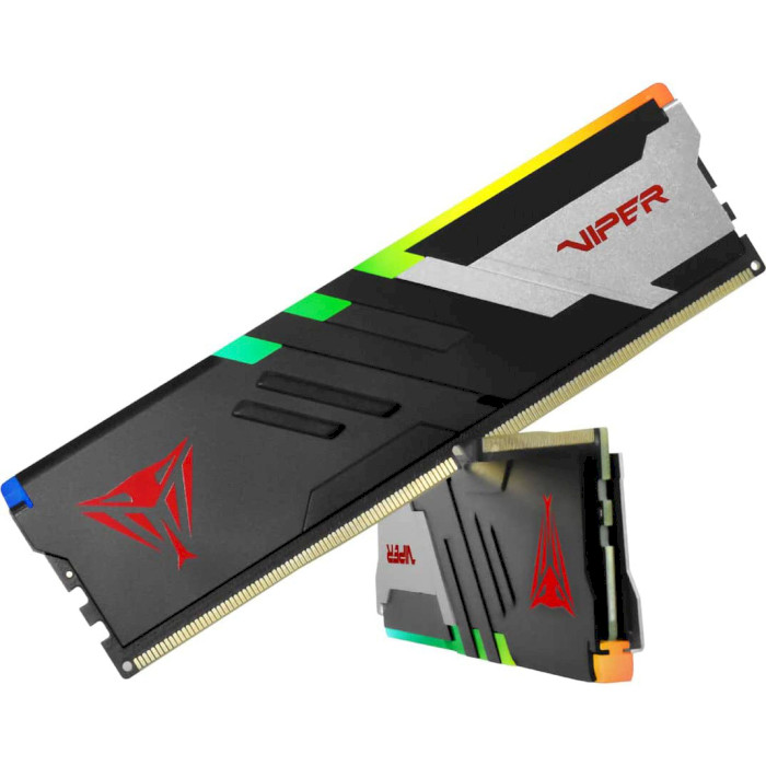 Модуль пам'яті PATRIOT Viper Venom RGB DDR5 6000MHz 32GB Kit 2x16GB (PVVR532G600C30K)