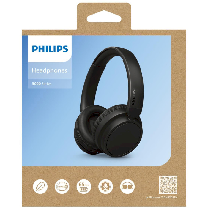 Навушники PHILIPS TAH5209 Black (TAH5209BK/00)