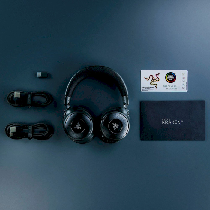 Навушники геймерскі RAZER Kraken V4 Black (RZ04-05170100-R3M1)