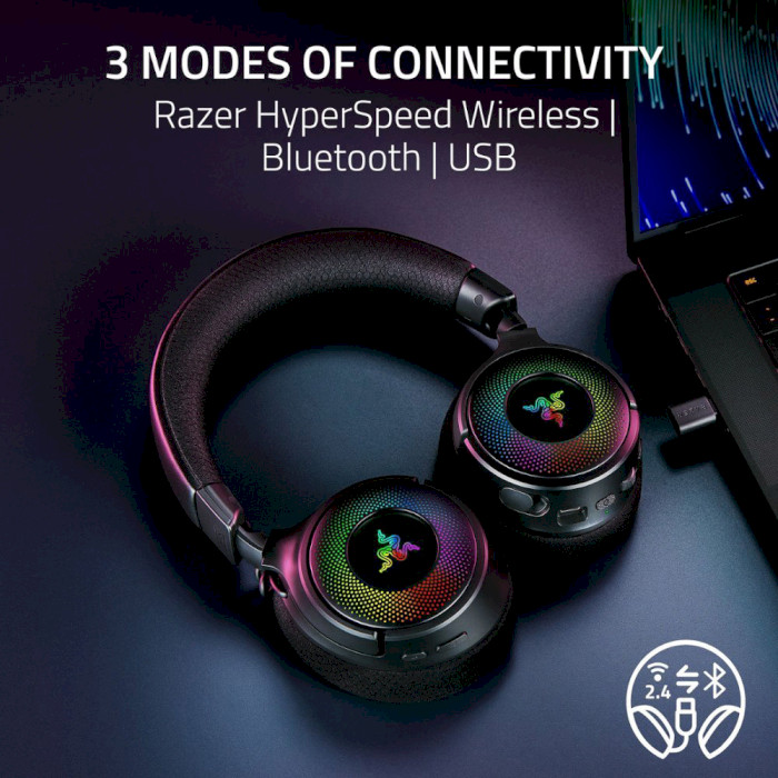 Наушники геймерские RAZER Kraken V4 Black (RZ04-05170100-R3M1)