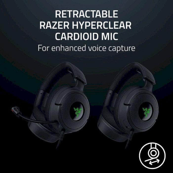 Наушники геймерские RAZER Kraken V4 X Black (RZ04-05180100-R3M1)