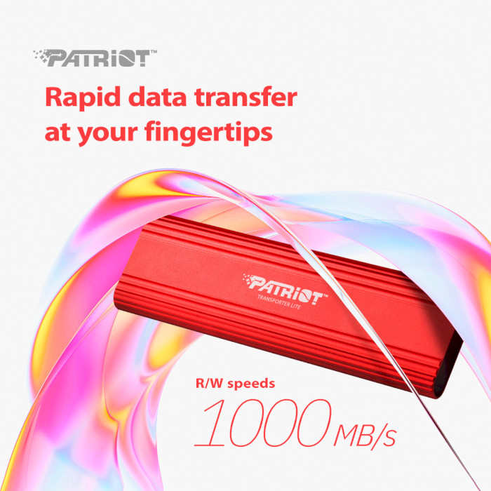 Портативный SSD диск PATRIOT Transporter Lite 512GB USB3.2 Gen2 (PTPL512GPEC)