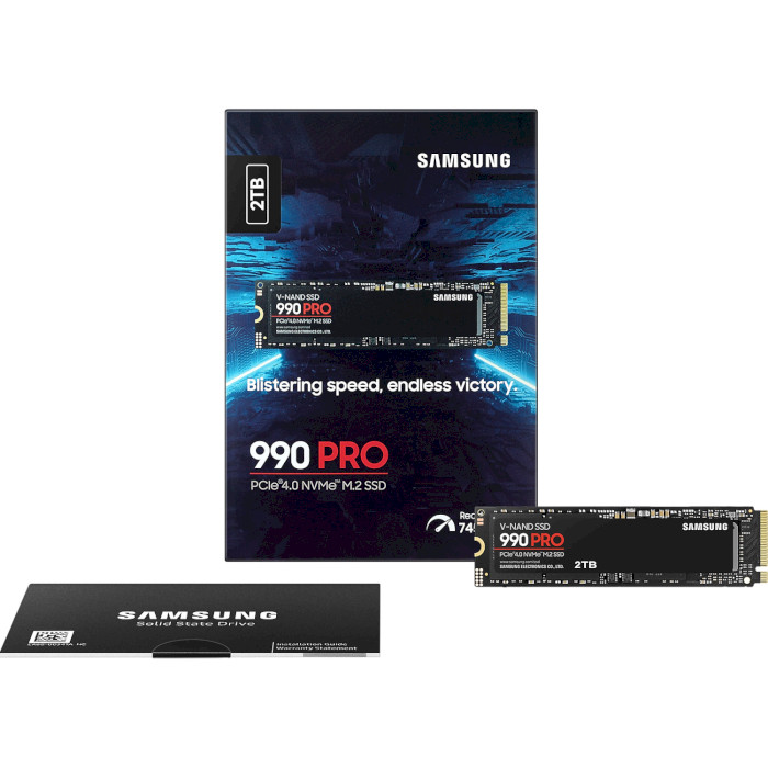 SSD диск SAMSUNG 990 Pro 2TB M.2 NVMe (MZ-V9P2T0B)