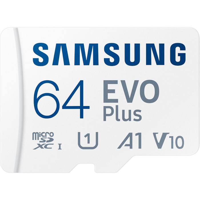 Карта памяти SAMSUNG microSDXC EVO Plus 64GB UHS-I V10 A1 Class 10 + SD-adapter (MB-MC64SA/EU)